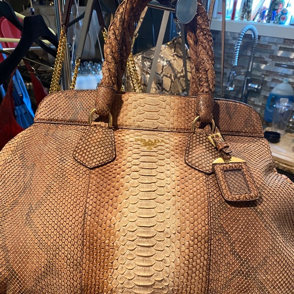 Prada Python Skin Satchel - Picture 2 of 15